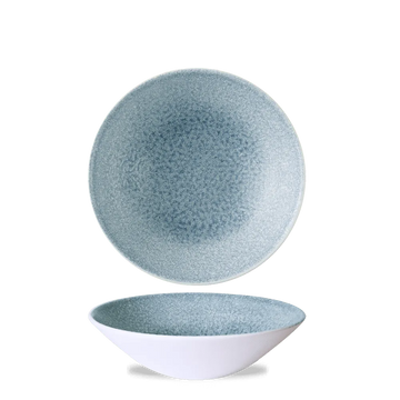 Raku Topaz Blue Deep Coupe Bowl 19.6cm